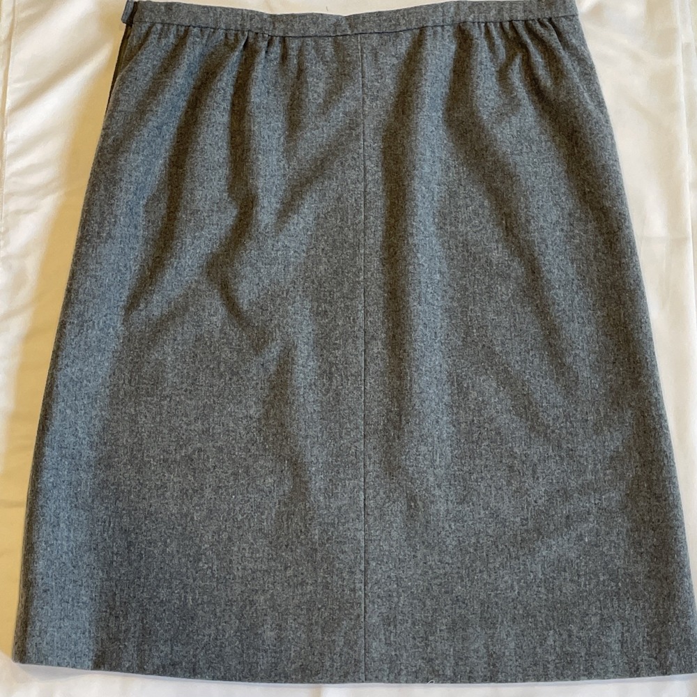 Vintage Pendleton Gray Skirt 100% Virgin Wool Size 18 Pockets Lined Made In USA - Picture 16 of 16
